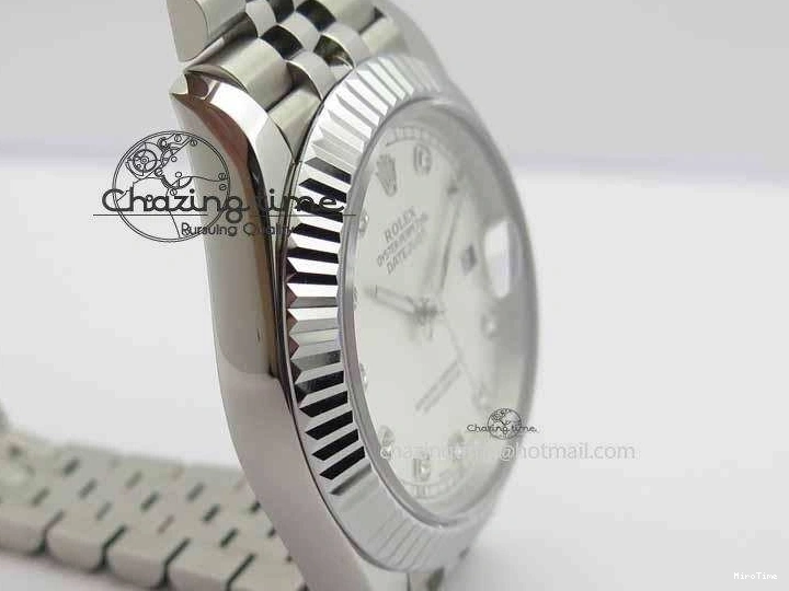 MiroTime 0326 DateJust II 41mm BP Maker Best Edition Silver Diamonds Dial On New Version Jubilee Bracelet A Reliable 3623